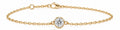 Bracelet en or 14K – Diamant rond / 14K Gold Round Diamond Bracelet – 2 ct