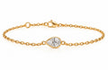 Bracelet en or 14K – Diamant poire / 14K Gold Pear-shaped Diamond Bracelet – 2 ct