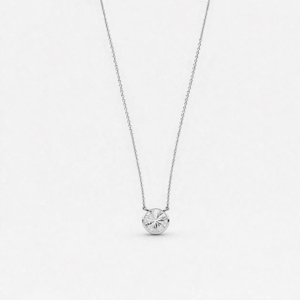 14k Gold Lab Diamond Necklace