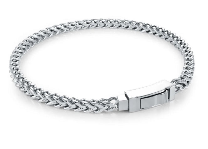 Bracelet Franco 4 mm en acier inoxydable · Stainless Steel Franco Bracelet