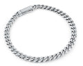 Bracelet gourmette 4,6 mm à fermoir clé · Stainless Steel Curb Key Clasp Bracelet