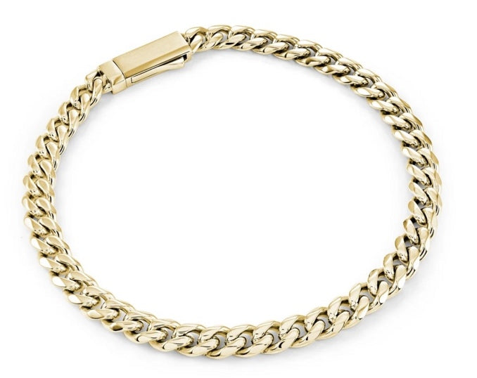 Bracelet gourmette 4,6 mm à fermoir clé · Stainless Steel Curb Key Clasp Bracelet