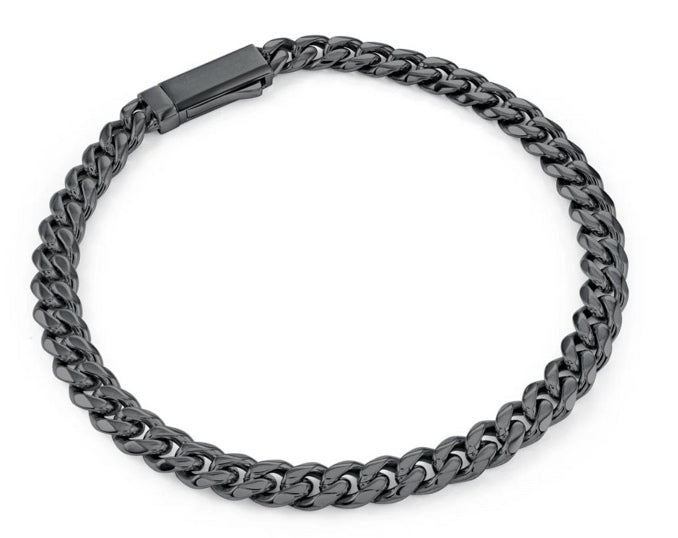 Bracelet gourmette 4,6 mm à fermoir clé · Stainless Steel Curb Key Clasp Bracelet