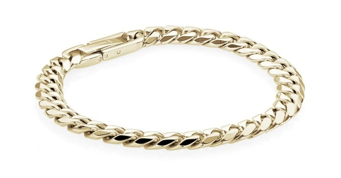 Bracelet à maille cubaine 7,7 mm en acier inoxydable · Stainless Steel Cuban Link Bracelet