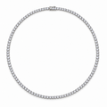Collier tennis diamants de laboratoire 3 mm en or blanc 14K / 3 mm lab-grown diamond tennis necklace in 14K white gold