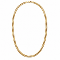 5.2 mm solid 10k yellow gold Miami Cuban necklace