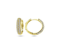 Pavé — Huggies en or 10k — EE0439-01