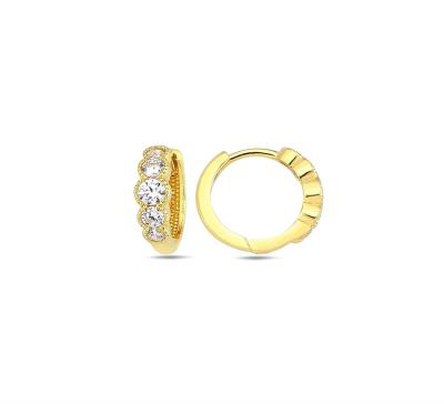 Trio scintillant — Huggies en or 10k — EE1273-01