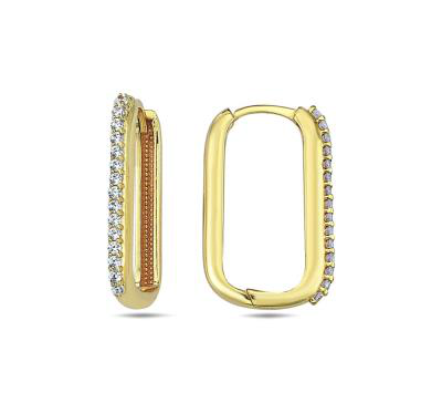 Rectangles allongés — Huggies en or 10k — EE3014-01